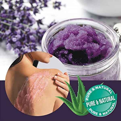 Oil Body Scrub Exfoliator with Shea Butter, Collagen, Stem Cells, Grapefruit Oil